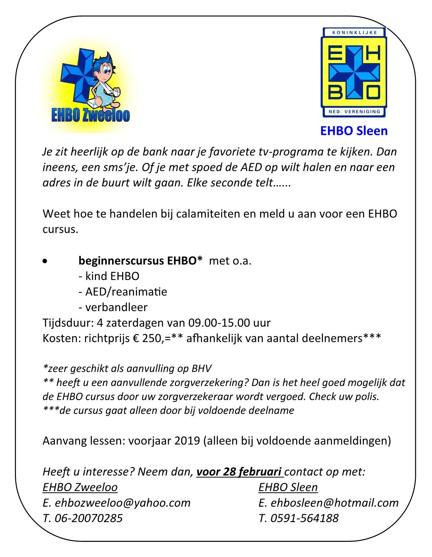 EHBO cursus